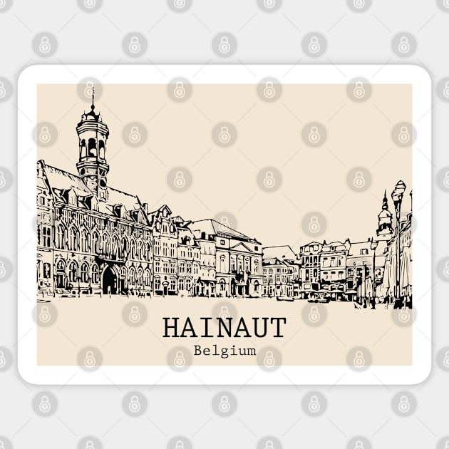 Hainaut - Belgium Sticker by Lakeric